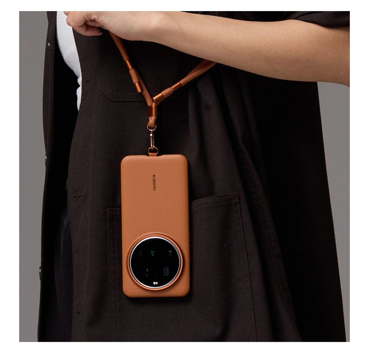 Xiaomi 15 Ultra Leather Lanyard Case