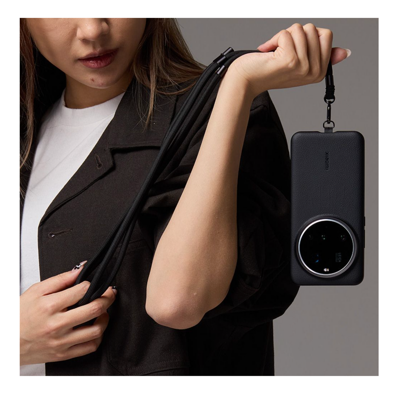 Xiaomi 15 Ultra Leather Lanyard Case